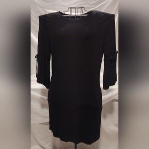 Loft black dress. Bell sleeves